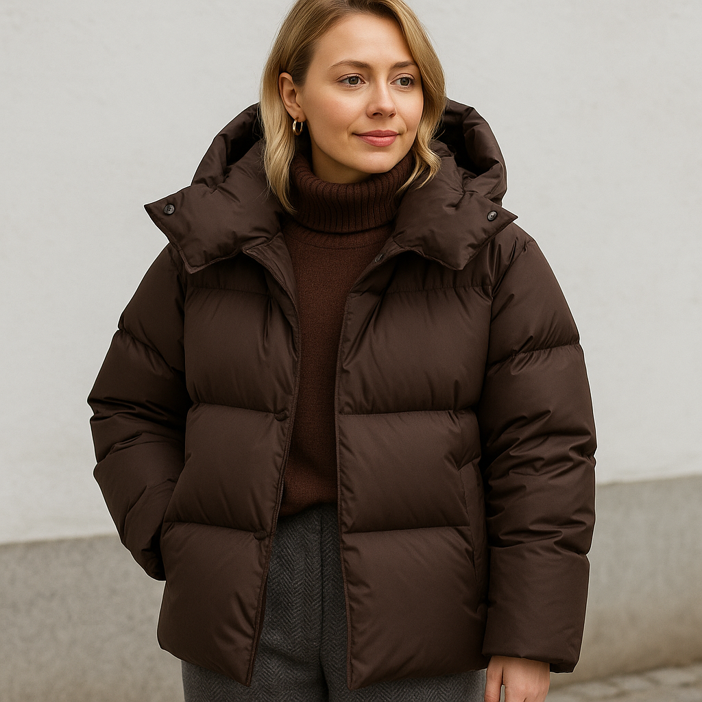 Dikke Winterjas met Capuchon en Loose Fit - Mode Vibes