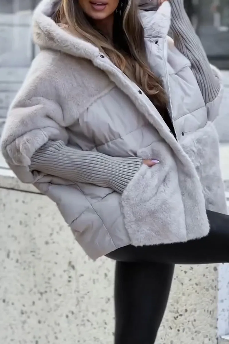 Dames Winterjas Lange Gewatteerde Warme Jas met Capuchon - Mode Vibes