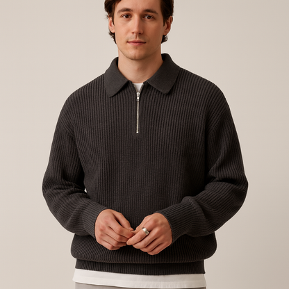 Giovanni Moretti Zipped Trui Casual Stijl - Mode Vibes