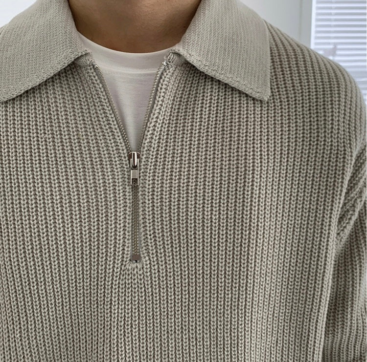 Giovanni Moretti Zipped Trui Casual Stijl