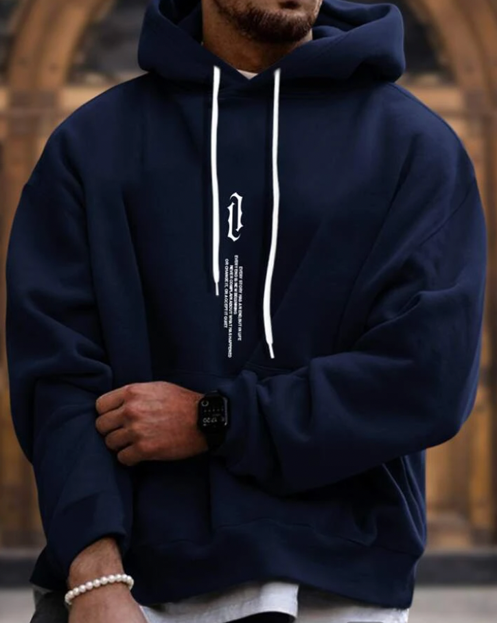 Glaubes | Zwarte Heren Hoodie – Comfortabel, Stijlvol &amp; Verstelbare Capuchon 2