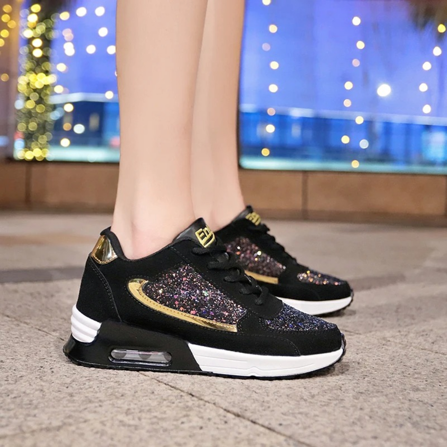 Dameschoenen Glitter Comfortabel Ademend SparkleFit