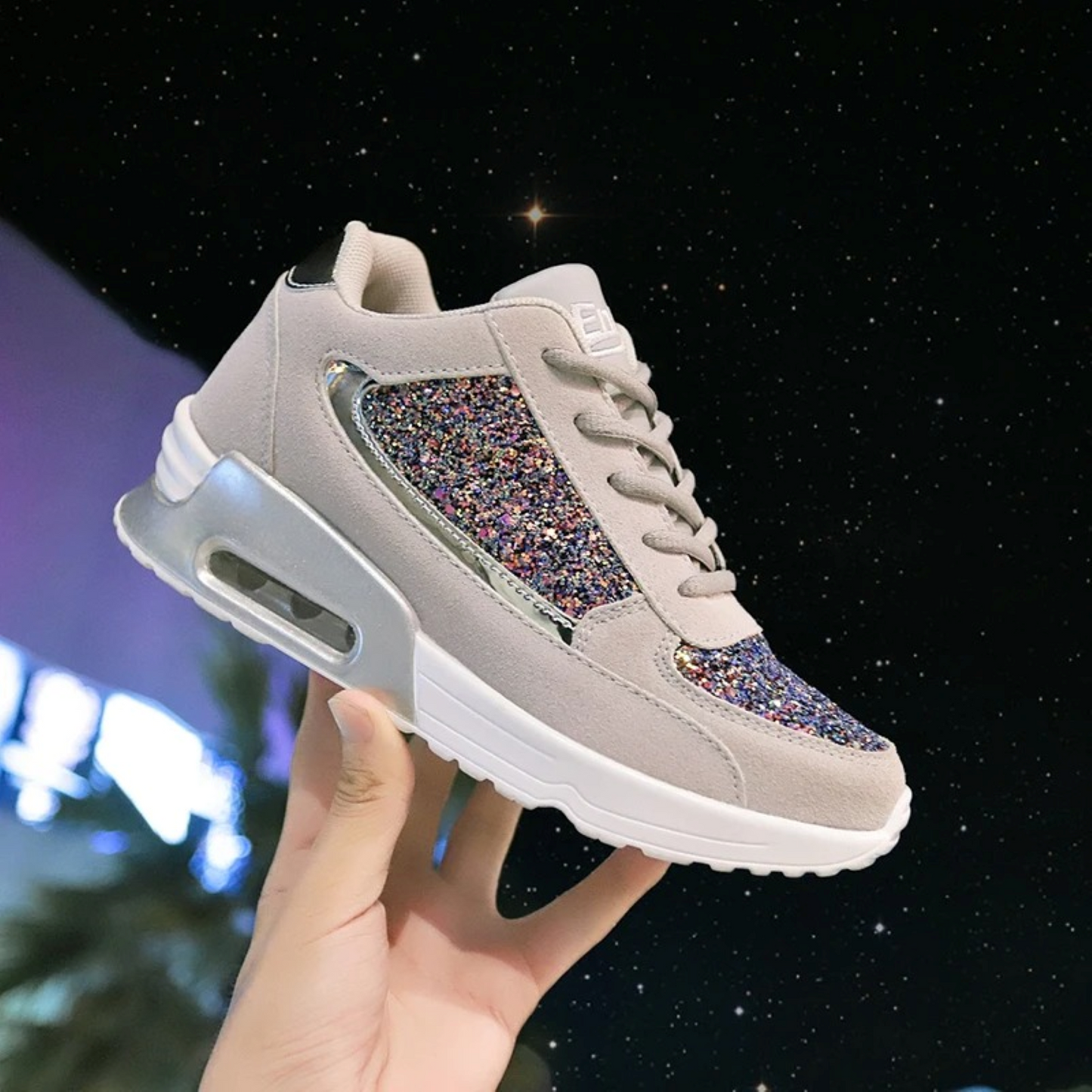 Dameschoenen Glitter Comfortabel Ademend SparkleFit