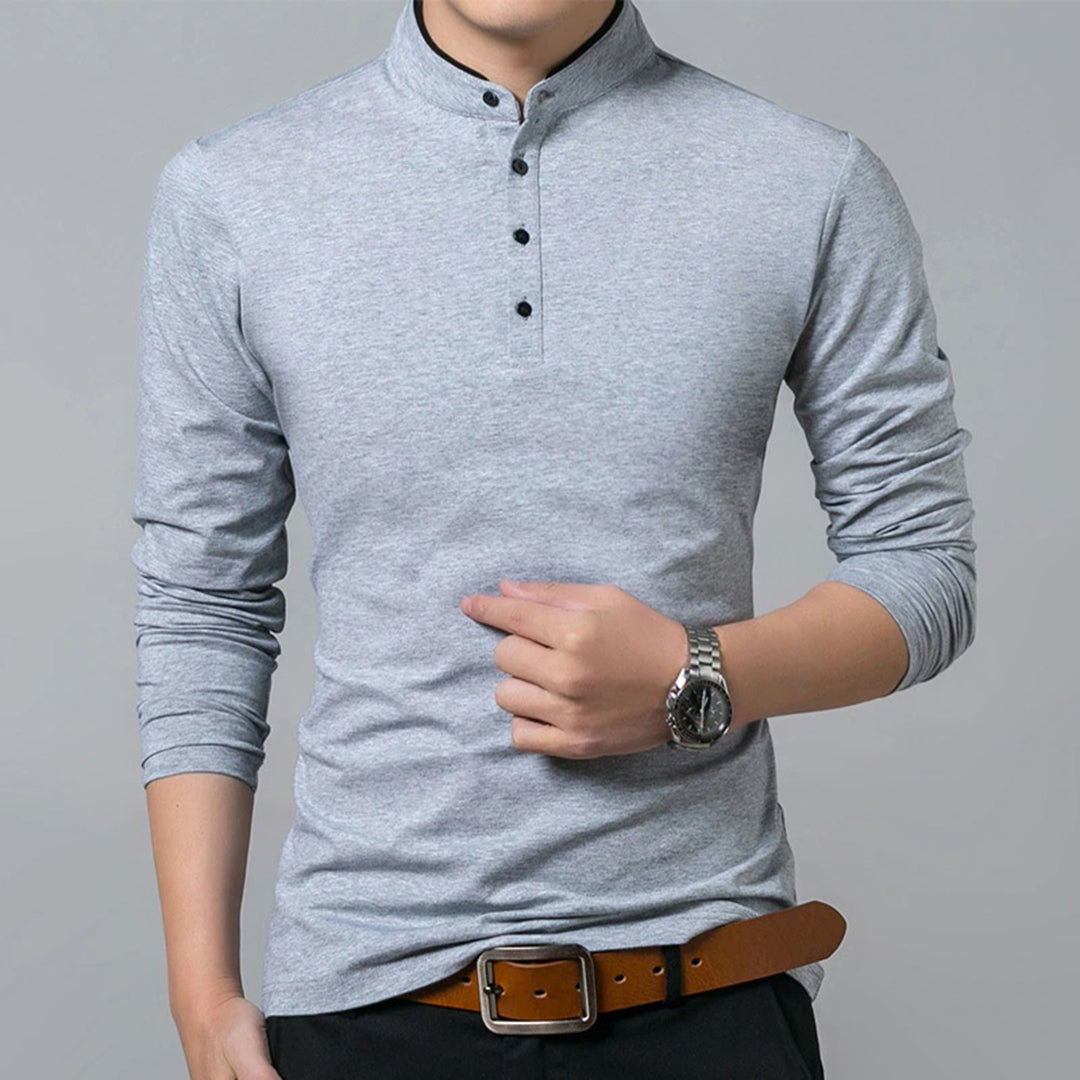 Elegante Heren Sweater met Korte Kraag – Casual & Tijdloos Design