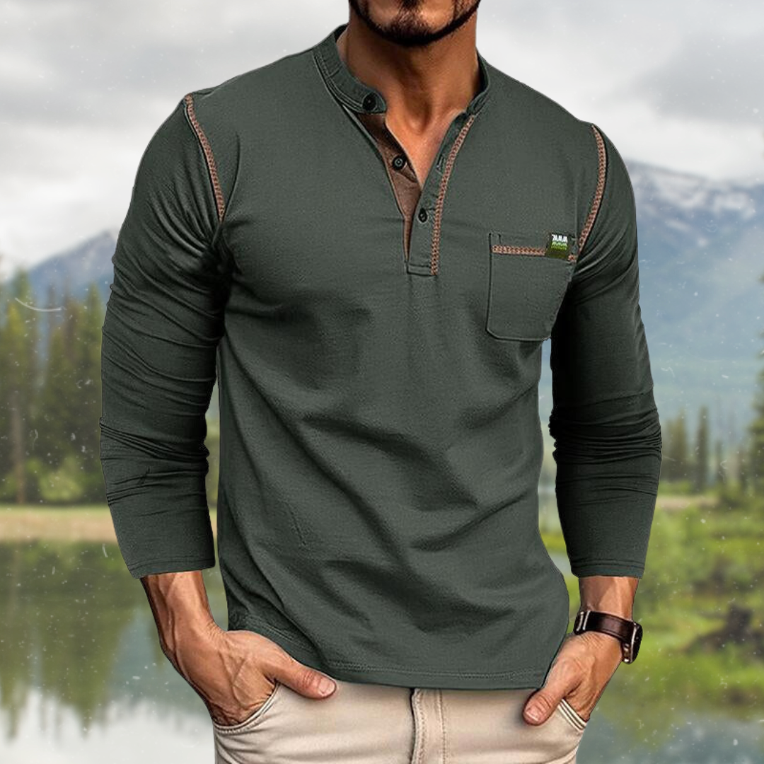 Mannen Overhemd Casual Klassiek Design