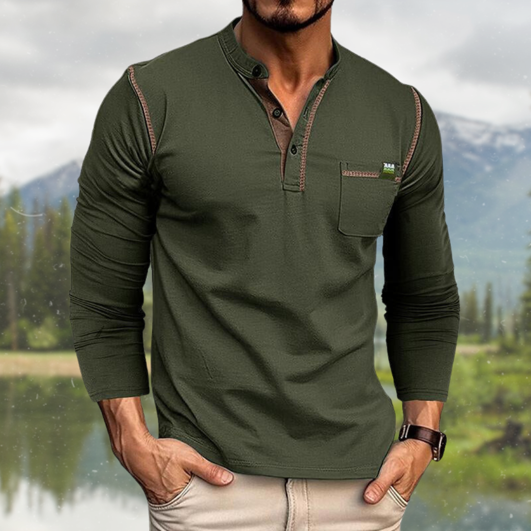 Mannen Overhemd Casual Klassiek Design