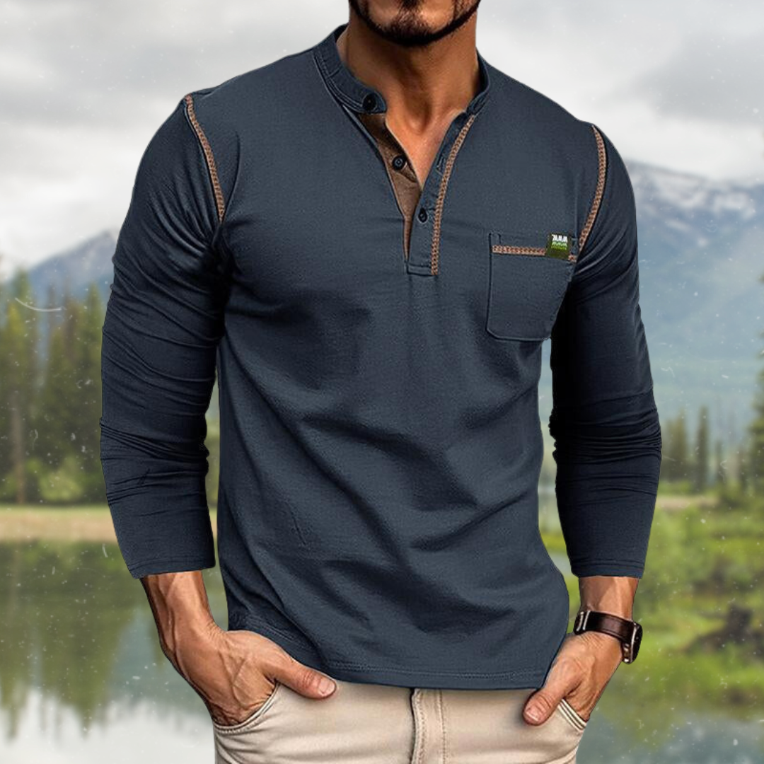 Mannen Overhemd Casual Klassiek Design - Mode Vibes