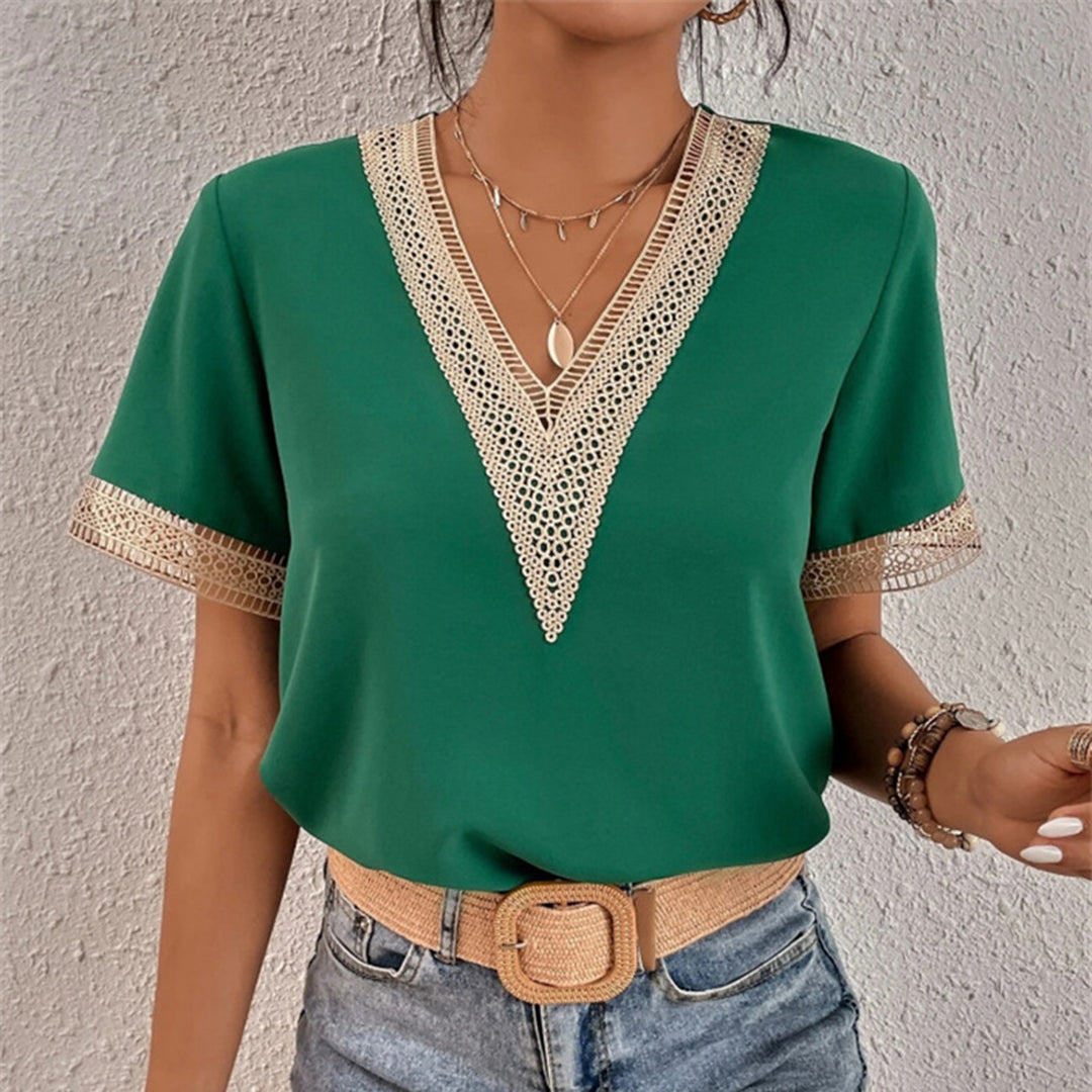 Dames T-Shirt Losse Pasvorm Elegant Zomer