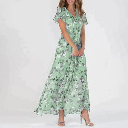 Gabriell | Abito Donna Elegante con Motivo Floreale per Cerimonie e Occasioni Speciali 1