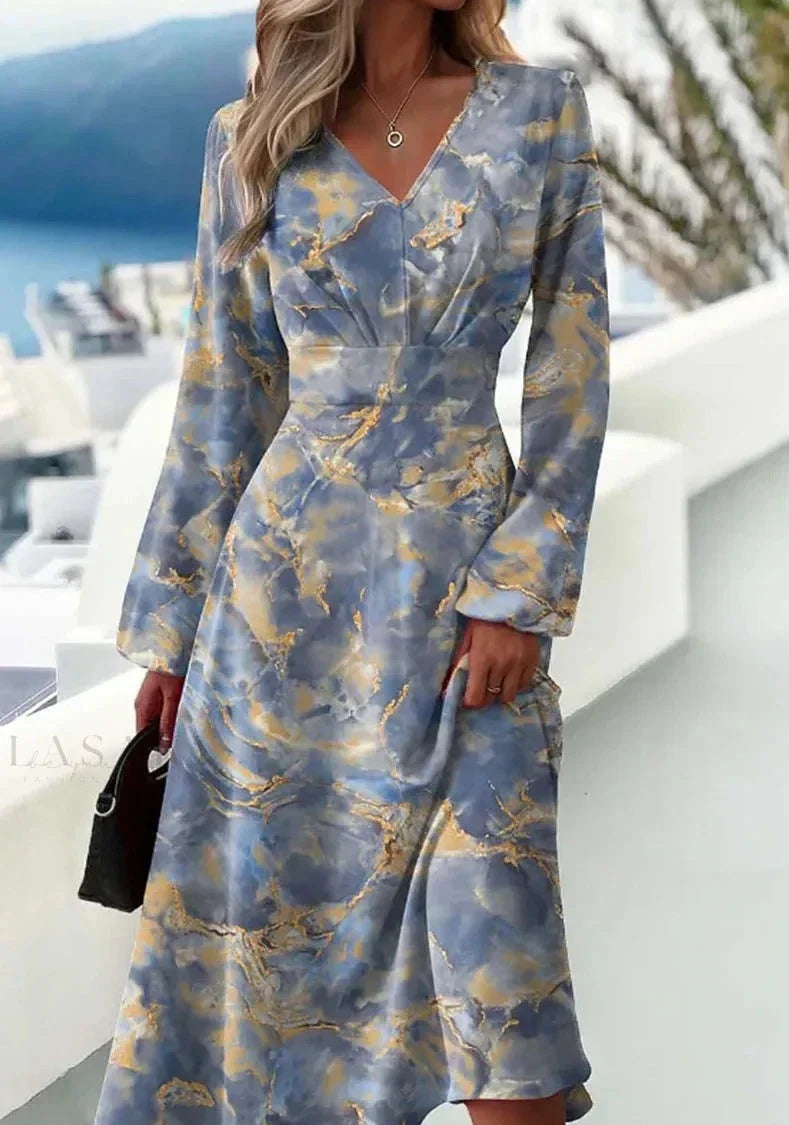 Jurk met Sweetheart Halslijn Grijze Vintage Stijl