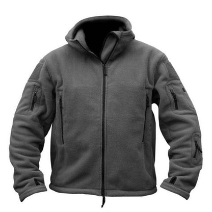 Winddichte Outdoor Fleecejas voor Heren met Anti-Diefstalzakken