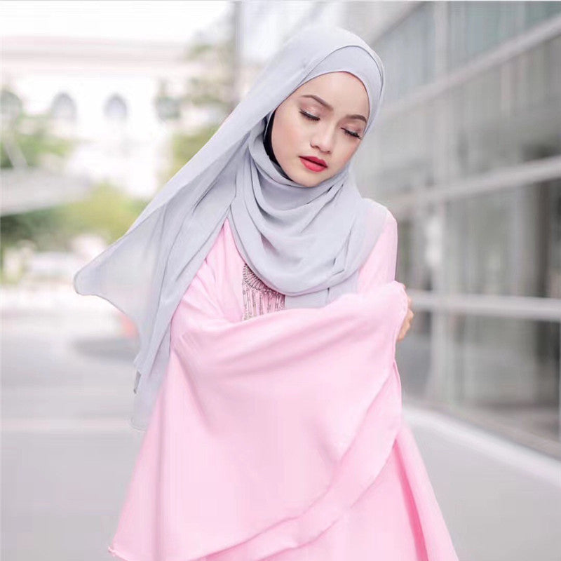 Zachte Chiffon Hoofddoek Luxe Hijab voor Vrouwen