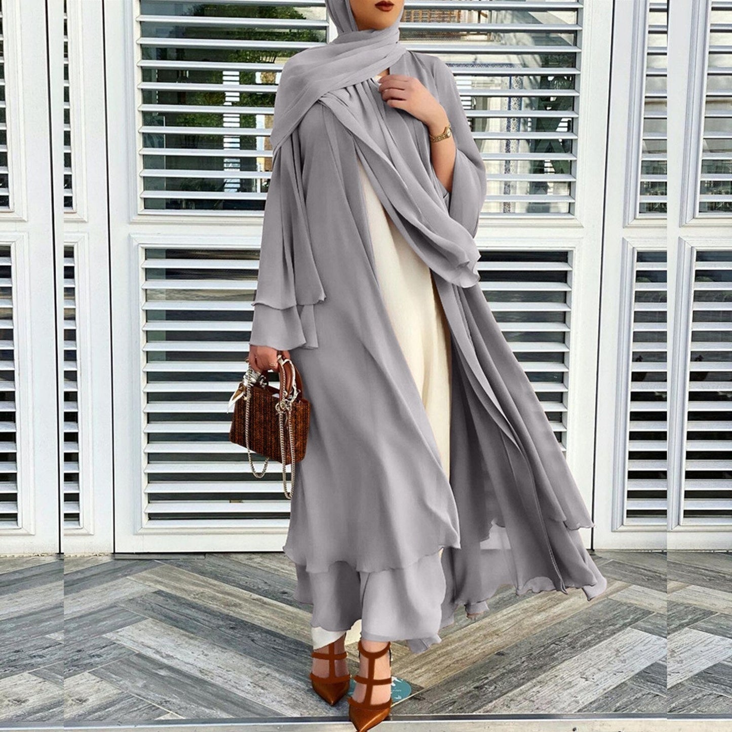 Moslim Abaya met Hijab Lichtgewicht en Stijlvol