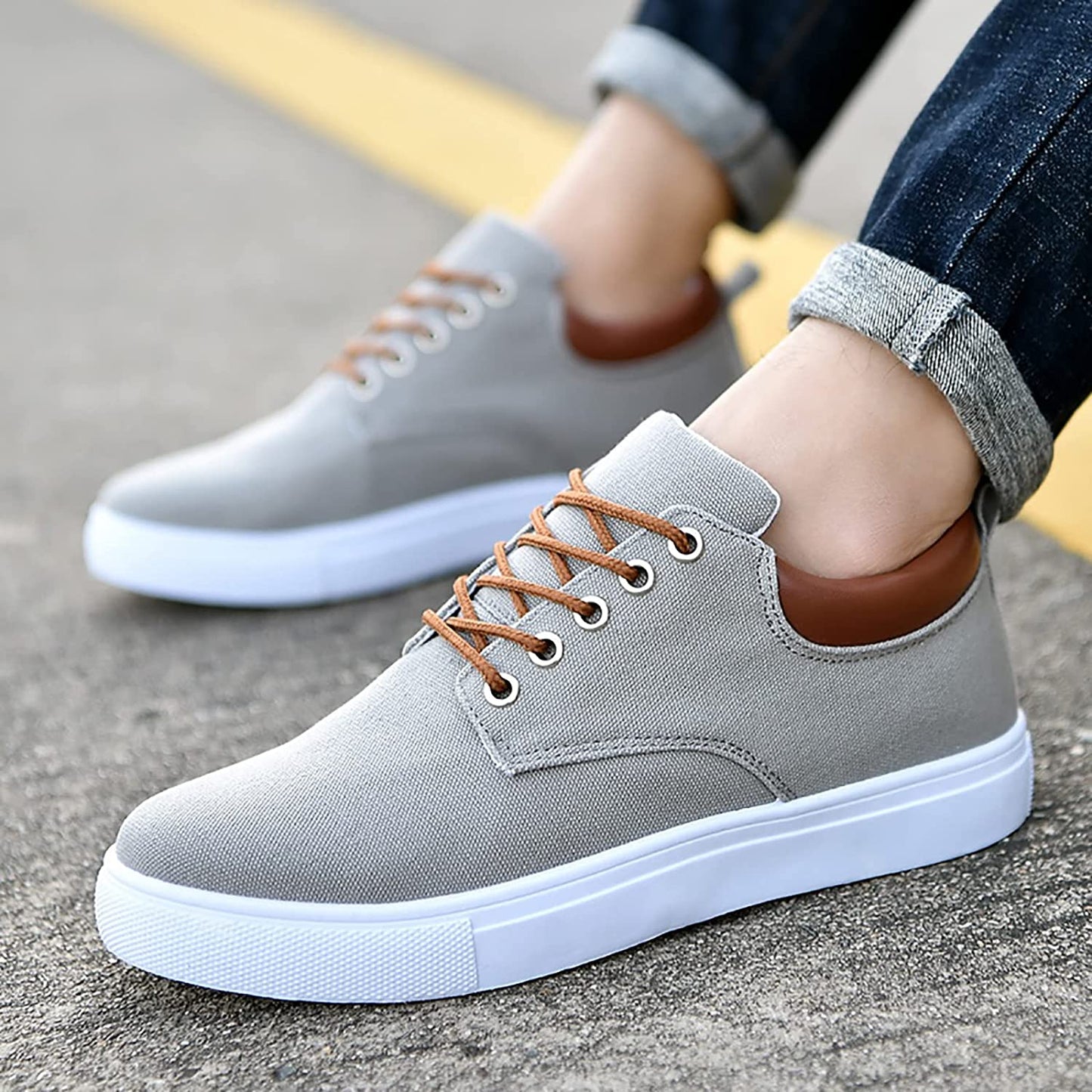 Stijlvolle Heren Sneakers Casual Leren Schoenen