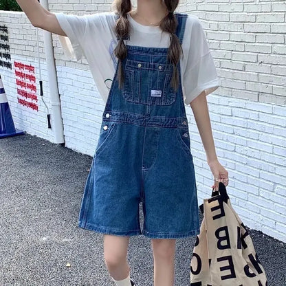 Vintage Denim Zomer Jumpsuit voor Vrouwen