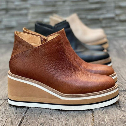 Comfortabele Enkellaarsjes Plateau Zool Mira - Mode Vibes