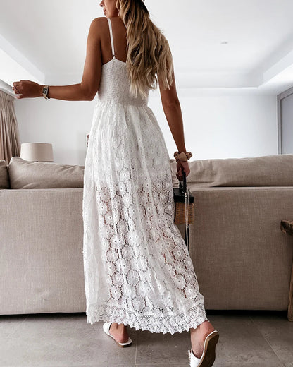 Vrouwelijke Jumpsuit met Kant Print