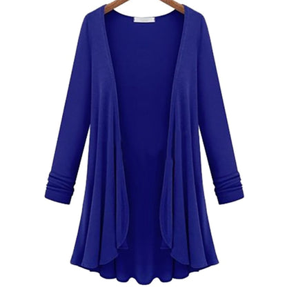 Dames Lang Vest Elegante Snit met Rijke Details
