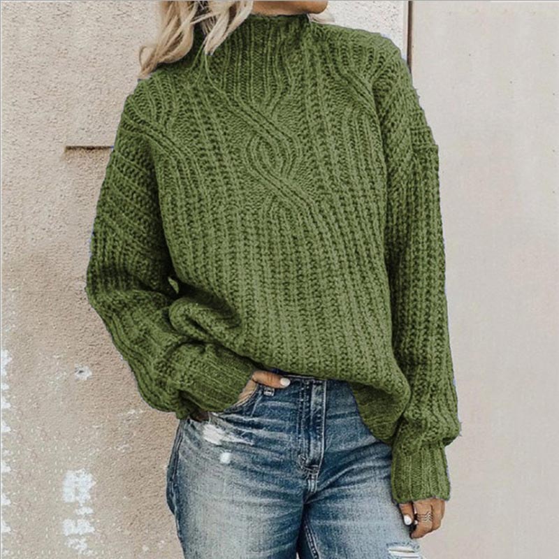 Gebreide Trui voor Dames Oversized Zacht Warm
