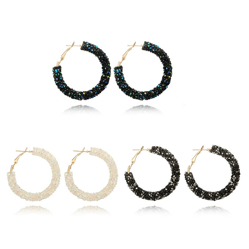 Feestelijke Oorbellen | Glitter Hoops voor Vrouw