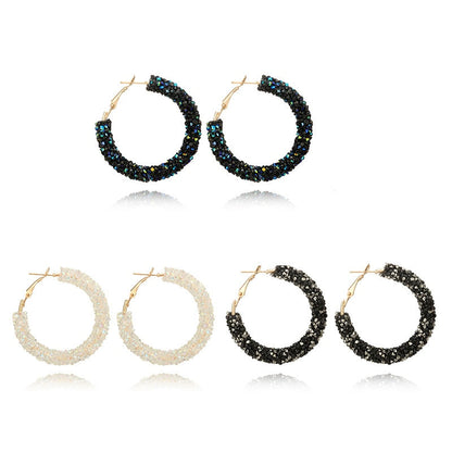 Feestelijke Oorbellen | Glitter Hoops voor Vrouw