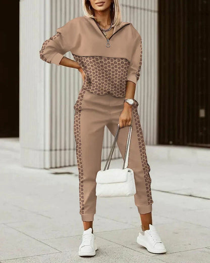 Dames Joggingpak met Monogram - Zacht Co-ord Set