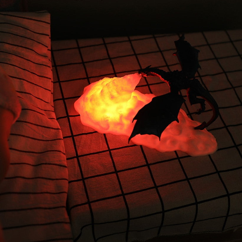Draadloze Lamp met Draak Ontwerp Warm Wit Licht