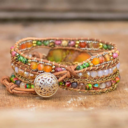 Hamsa Armband met Amazonesteen Zahara Model