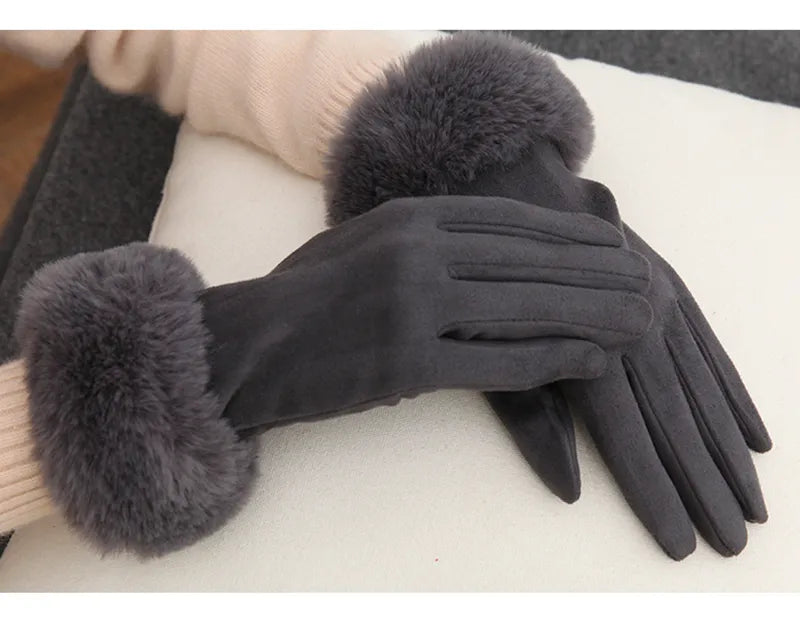 Suède Handschoenen Klassieke Stijl Warm en Zacht