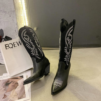 Cowboy Boots Hoge Kwaliteit Leren Rijlaarzen