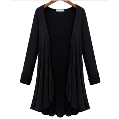 Dames Vest Gebreid met Ruches en Elegant Design