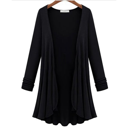 Dames Lang Vest Elegante Snit met Rijke Details