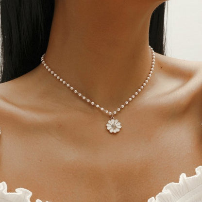 Madelief Ketting met Parel voor Dames Zilver - Mode Vibes