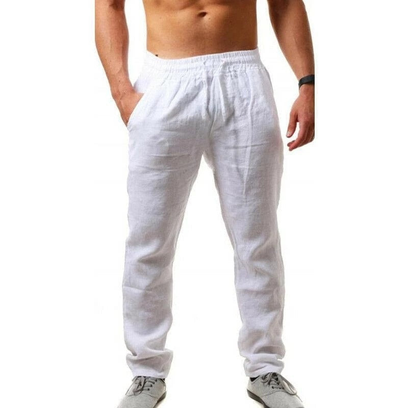 Linnen Broek Heren Luchtig Comfortabel