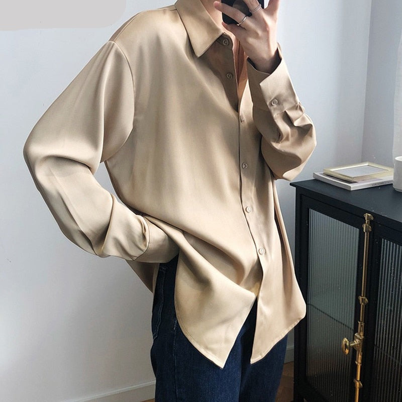 Dames Blouse van Satijn Elegant en Stijlvol - Mode Vibes