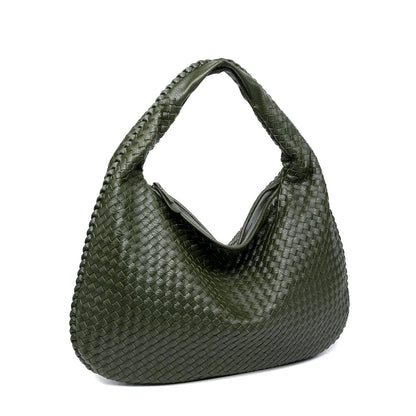 Luxe Geweven Handtas – Tijdloze Elegantie & Comfort voor Elke Dag