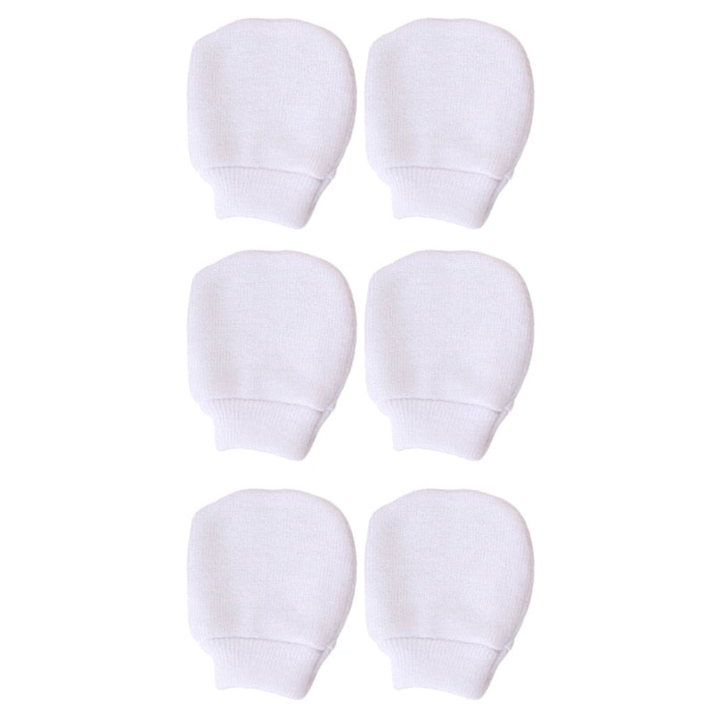 Baby Krabwantjes Set van 3 Paar Zachte Wantjes