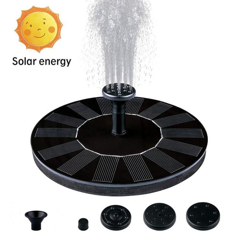 Zonne-energie Waterfontein voor Tuin en Buitenruimte