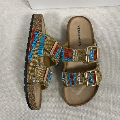 Retro Sandalen dames klassiek comfortabel