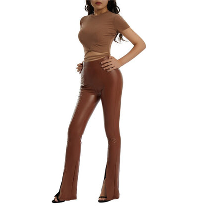 Yenna Flared Broek Trendy Losse Fit