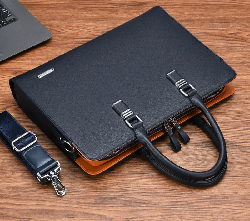 Heren Laptoptas Luxe Leder Portaro - Mode Vibes