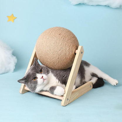 Kattenspeeltje Interactief met Krabpaal en Speeltunnel