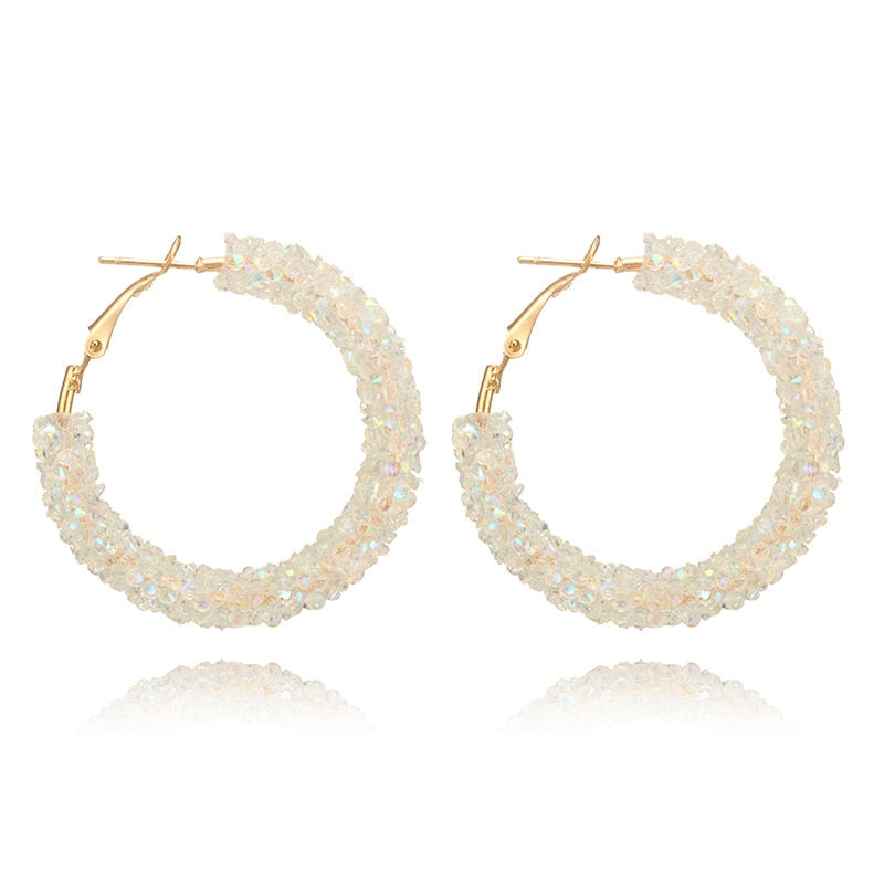 Feestelijke Oorbellen | Glitter Hoops voor Vrouw
