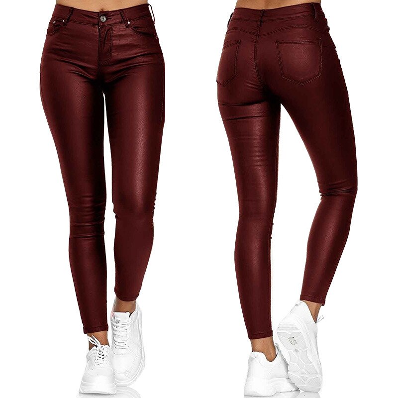 Luxe Leren Stretch Broek