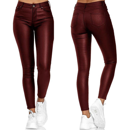 Luxe Leren Stretch Broek