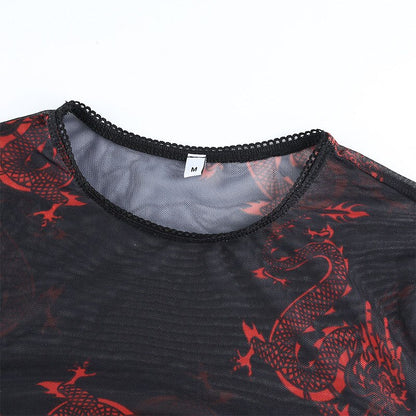 Mesh Dragon Tasje voor een Avondje Uit