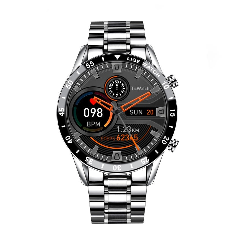 Heren Smartwatch Luxe Axel Met Hartslagmeter
