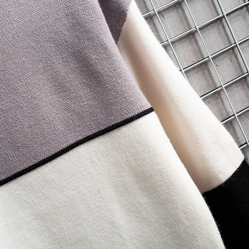 Patchwork Pullover - Warme Modieuze Heren Sweatshirt