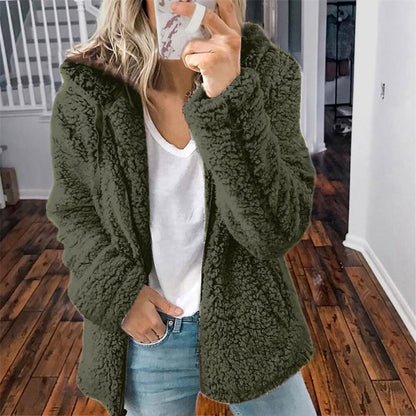Zacht Teddy Vest Capuchon Warm en Comfortabel