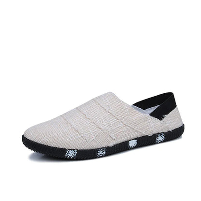 Lichte Canvas Herenschoenen met Hennepzool Comfortabel